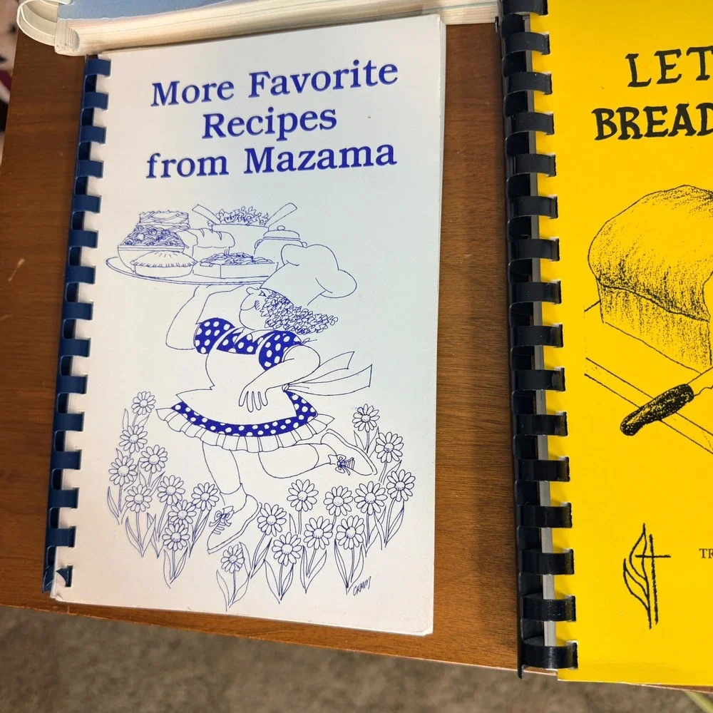 Vintage Cookbooks Washington State Community Church Spiral‎ Lot x6